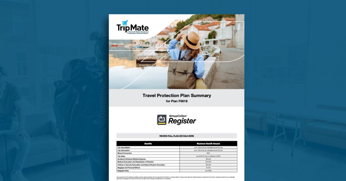 Travel Protection Plan Summary, Standard