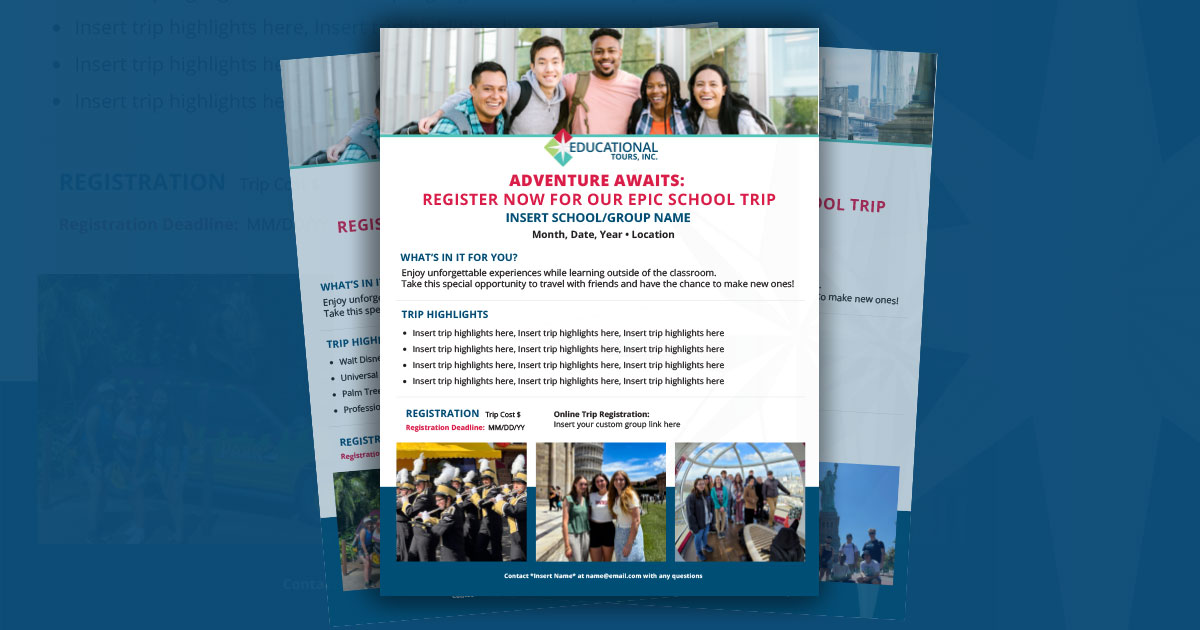 Trip Promotional Flyer